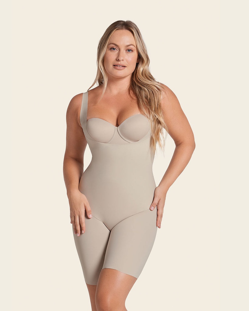Body pecho libre ultraliviano de control fuerte / Marca: Leonisa / Ref: 018483 