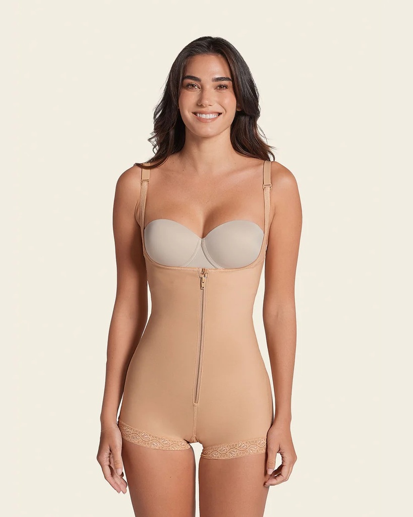 Faja estilo body de compresión fuerte levanta glúteos / Marca: Leonisa / Ref: 018678N