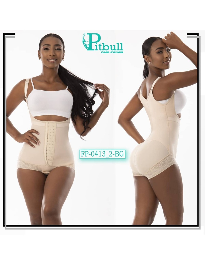 Faja Short Moldeadora Pitbull - FP0413_2 beige 3xl