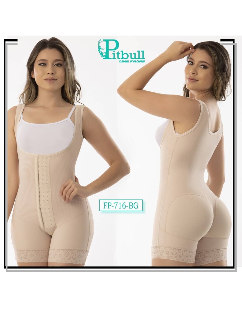 Faja Short Reductora Strapless - FP716 / Marca Pitbull