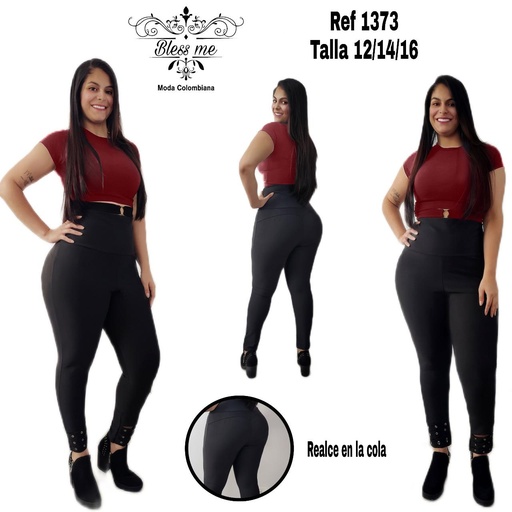 [Ref. 058 -BM1373] Leggings Colombianos Bless Me Marca: BLESS ME / Talla: 16 / Color: Negro