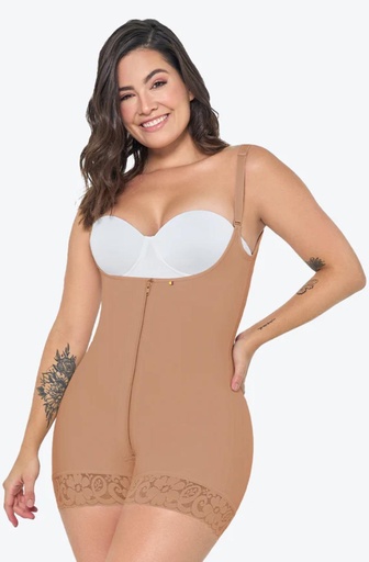[Ref. 019 -9235 ] Faja Corta para Uso Diario Marca: Maria E / Talla: XXL / Color: Moka
