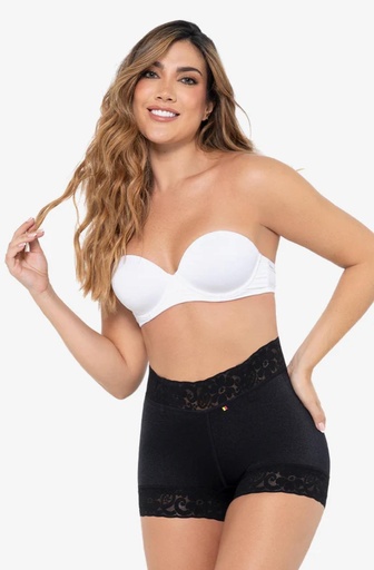 [019 -FU139] Short corto moldeador con realce Marca: Maria E / Color: Negro / Ref: FU139 