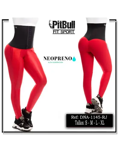 [DNA1145] Leggin Deportivo Neopreno con Cierre Central - Pitbull