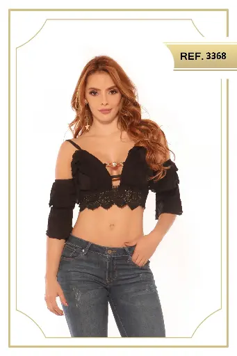 [015 -3368]  BLUSA SEXY DAMA  / Marca: Espectra