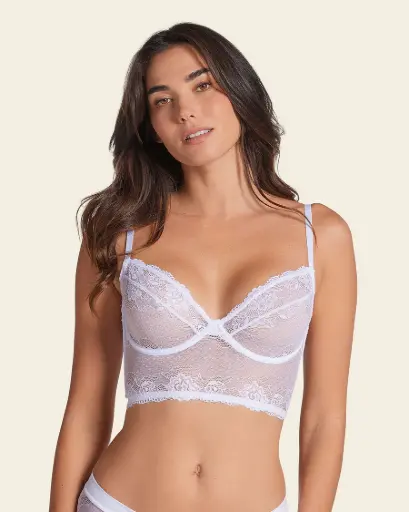 [091078] Bustier Siempre Sexy en encaje elástico / Leonisa