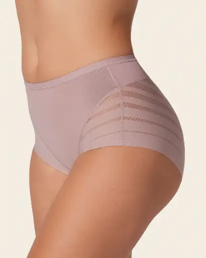 [012903] Braga faja clásica con control moderado de abdomen y bandas en tul / Leonisa