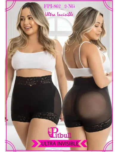 [FPI862_2] Faja Reductora Pitbull efecto Ultrainvisible / Pitbull 