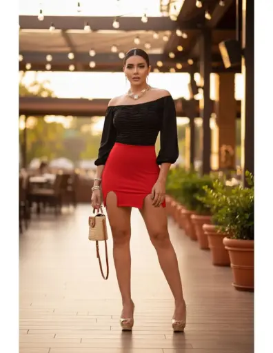 [VR2407] Vestido Falda Recogida / Pitbull