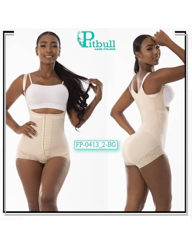 [FP0413_2] Faja Short Moldeadora Pitbull - FP0413_2 beige 3xl