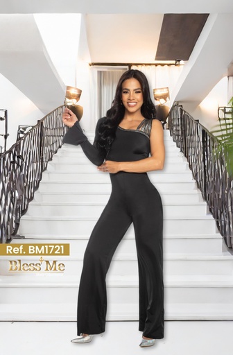 [058 -BM1721] Enterizo colombiano de fiesta
Categoria: Enterizo Boutique Largo  Marca: BLESS ME  Talla: M 
Color: Negro